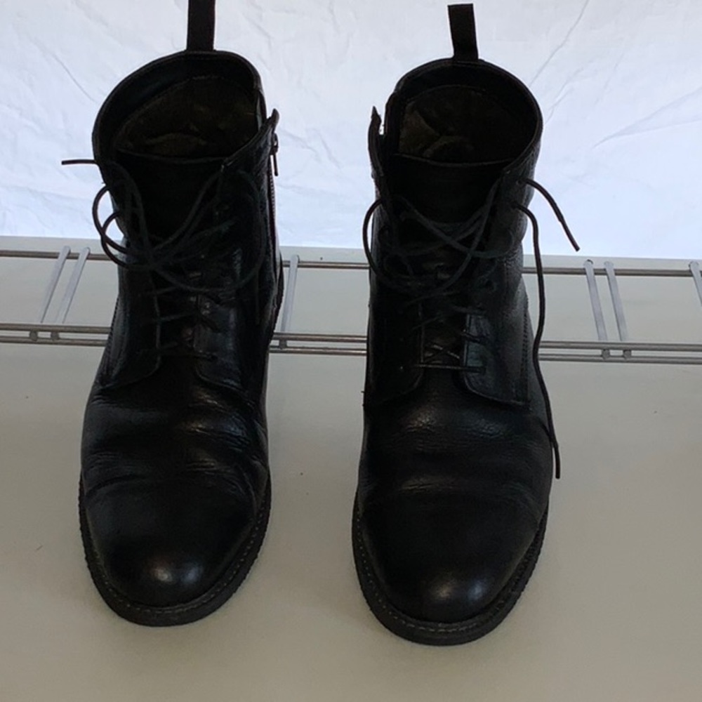 Mens Black Timberland Zippered Dress Boots